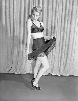 Lace Prints: Women Modeling Satin and Lace Panties