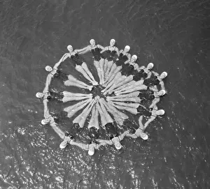 Women Performing a Water Ballet Routine