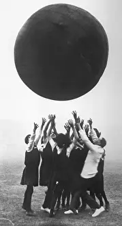 Women Playing Push Ball