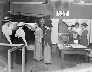 Democracy Prints: Women at Polling Place