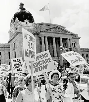 Women with Protest Signs