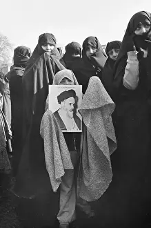 Veil Prints: Women Rallying in Support of Ayatollah Khomeini
