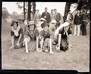 Releasing Prints: Women Releasing Frogs for Jumping Contest
