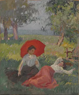 Arc0003748 Prints: Two Women Resting in a Landscape