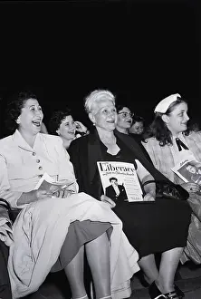 Liberace Prints: Women In Front Row Of Liberace Concert