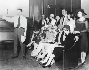 Investigating Prints: Women Seated, Listening To Attorney