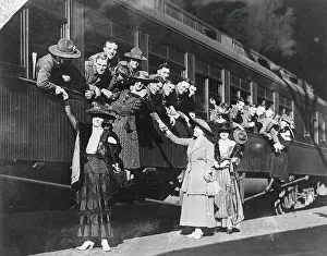 Women Seeing off Soldiers