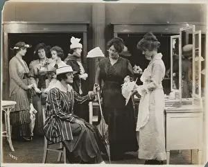 Women Shopping for Hats