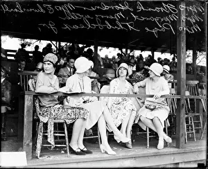 High Society Prints: Women At A Sporting Event