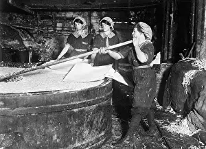 Mill Prints: Women Stir Paper Mix/Pulp/Paper Mill