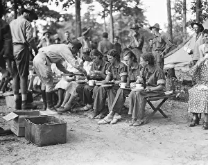 Atlanta Prints: Women Strikers Eat in Prison Camp