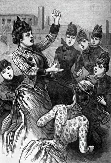 Voting Prints: Women Suffragettes At A Gathering