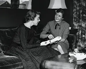 Two women talking