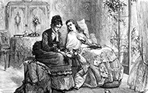 Images Dated 5th February 2018: Two women talking in the living room