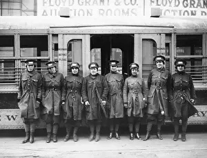 Trolley Prints: Women Trolley Conductors