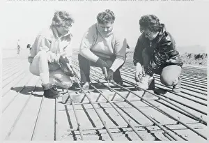 Iowa Prints: Women Tying Together Steel Rods