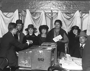 Polling Station Prints: Women Voting for President