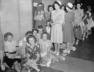 Queue Prints: Women Waiting to Buy Nylons