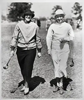 Pinehurst Prints: Women Walking on Golf Coarse
