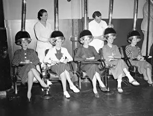 Women Watching Movies as Their Hair Dries
