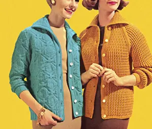 Two Women Wearing Cardigans