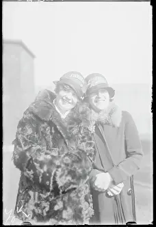 Women Wearing Cloches Embroidered with Names