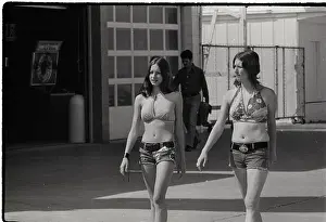 Women Wearing Denim Shorts