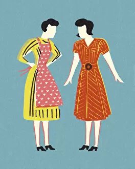 Images Dated 16th September 2016: Two Women Wearing Dresses