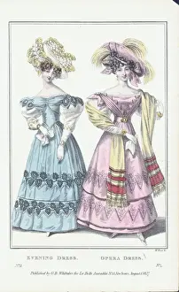 Lac0051 Prints: Women Wearing Evening and Opera Dress