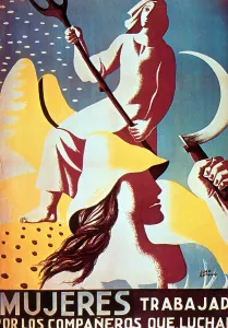 T1671881 Prints: Women Work More For The Men Who Fight