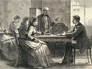 Opposites Prints: Women Workers Filing Complaint
