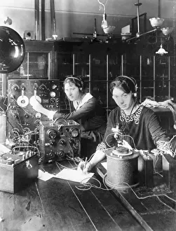 Radio Prints: Women Working In Radio Station