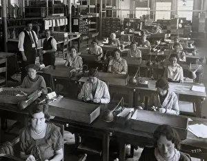 Sewing Prints: Women Working in Tie Factory in 1920s