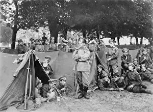 Military Camp Prints: Women's Battalion of Death at Camp