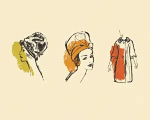 Brown Background Prints: Womens Fashion