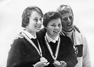 Medals Prints: Women's luge 1964 Winter Olympics