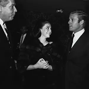 Prints of American actors Natalie Wood (1938 - 1981) and Robert Redford (right) attend the nominations for the 23rd Golden Globe Awards, USA, January 1966. (Photo by Archive Photos/Getty Images) Grace, Glamour & Timeless Elegance: Wood And Redford