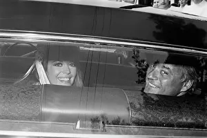 Prints of American actress Natalie Wood (1938 - 1981) in a car with British agent Richard Gregson after their wedding, 30th May 1969. (Photo by Archive Photos/Getty Images) Grace, Glamour & Timeless Elegance: Wood Wedding