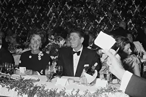 Prints of Married American actors Nancy Reagan and Ronald Reagan are guests at the wedding of actress Natalie Wood to British agent Richard Gregson, 30th May 1969. (Photo by Archive Photos/Getty Images) Grace, Glamour & Timeless Elegance: Wood Wedding Guests