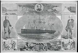 Woodcut Piece Honoring Atlantic Telgraph