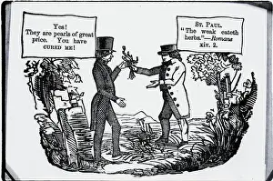 Millionaire Prints: Woodcut Praising Herb Therapy, Dr.Thomson