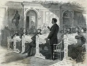 Congress Prints: Woodcut Print of John Willis Menard in the House of Representatives