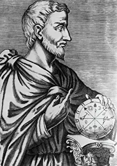 Woodcut Of Pythagoras