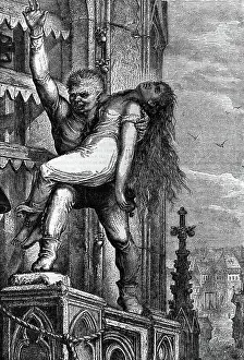 Hunchbacked Prints: Woodcut Of Quosimodo