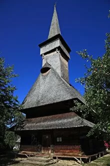 Christian Collection: The wooden church Cuvioasa Paraschiva in Deseti, built in 1770, is a UNESCO World Heritage Site