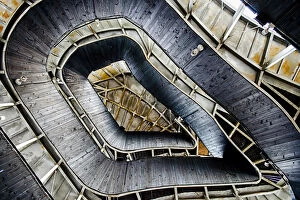 Images Dated 13th January 2013: The wooden spiral stairway to the top