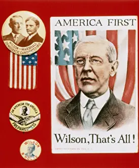 Woodrow Wilson Campaign Poster