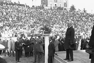 Tacoma Prints: Woodrow Wilson Speaking