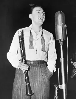 Audio Recording Prints: Woody Herman at Recording Session