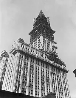 Building Construction Prints: Woolworth Building Under Construction